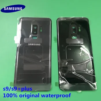 Originál nový Samsung Galaxy S9 Plus S9+ Zadný Kryt Zadné Dvere Bývanie krycie Sklo Zadný Kryt Batérie Náhradné Pre Samsung S9