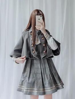 Kawaii dievča gotický Anglicko štýl sladké lolita šaty vintage čipky, výšivky mreže viktoriánskej šaty lolita op palác loli cos