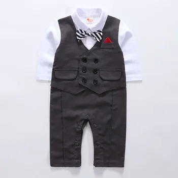 2021 Móda, Baby, Deti Jumpsuit Novonarodeného Chlapca Oblečenie Formálne Oblečenie Oblečenie Strany Motýlik Detí, Narodeniny Šaty Novorodenca 0 - 24 M