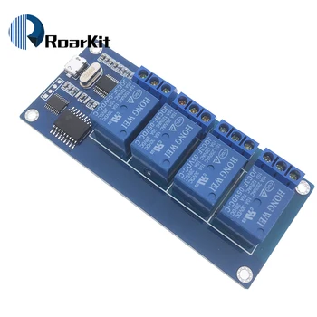 Micro usb relé modul 5v 4 kanálový reléový modul, ovládanie relé panel s ukazovateľom 4 spôsob relé výstup usb rozhranie
