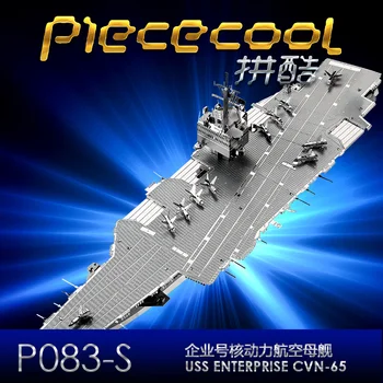 Kus v Pohode USS ENTERPRISE CVN-65 Model Súpravy 3D Kovov Puzzle, Modely DIY Laserom Rezané Zostaviť Skladačka Hračka Darček pre Deti