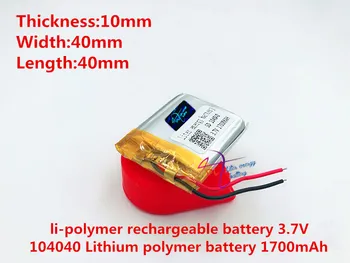 Li-po najlepšie batérie značky 3,7 V,1700mAH[104040] PLIB;polymer lithium ion / Li-ion batéria pre tablet pc,power banky,mp4,cel