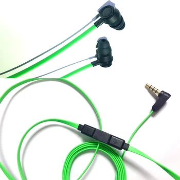 Káblové Slúchadlá Slúchadlá 3,5 mm V Uchu Slúchadlá Slúchadlo S Mikrofónom Herné Headset Stereo slúchadlá diaľkové ovládanie flat line headset