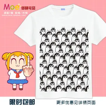 Anime POP TÍM EPICKÉ Pipimi Legrační Tváre Tlač T-shirt Tee Mikina Unisex Biele Topy Nové Manga Cosplay