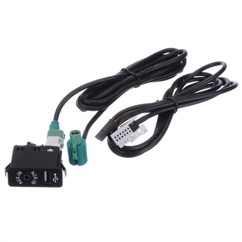 Car Audio Kábel AUX-in, USB port Switch Kábel Postroj Drôt 1,5 M Na BMW E60 E61 E63 E64 E87 E70 E90 F25