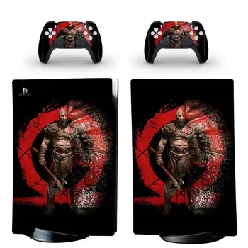 God of War PS5 Digital Edition Pokožky Nálepky Kryt Kotúča, pre PlayStation 5 Konzoly a 2 Radiče PS5 Pokožky Nálepky Vinyl