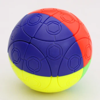 Podivný Tvar Kocky Loptu Štyroch farieb Futbal Oblasti Magic Cube Rýchlosť Puzzle Dobré Quanlity Cubo Magico Hračky Pre Deti Deti