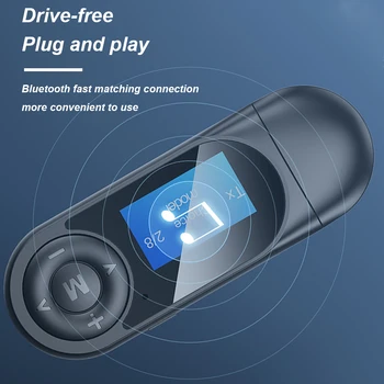5 V 1 LCD Displej USB Bluetooth Adaptér Príslušenstvo Prenosné Bezdrôtové pripojenie Pre PC, TV Vysielač, Prijímač HIFI Audio Vizualizácia