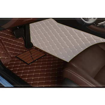 KADULEE PU kožené auto podlahové rohože pre Fiat Všetky Modely Ottimo 500 Panda, Punto palio Linea Sedici Viaggio Bravo Freemont styling