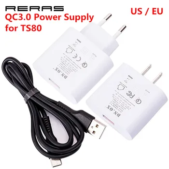 QC3.0 USB Typ-C Napájanie Adaptér pre MINI TS80 Digitálne Spájkovačka Stanice Nahradenie 3.6 V, 12V EÚ a USA Universal Plug